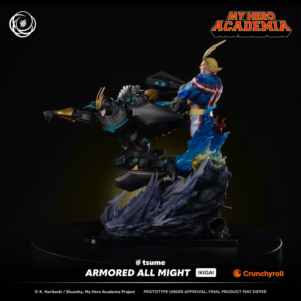 My Hero Academia Armored All Might IKIGAI Statues  (Prototype Shown) View 1
