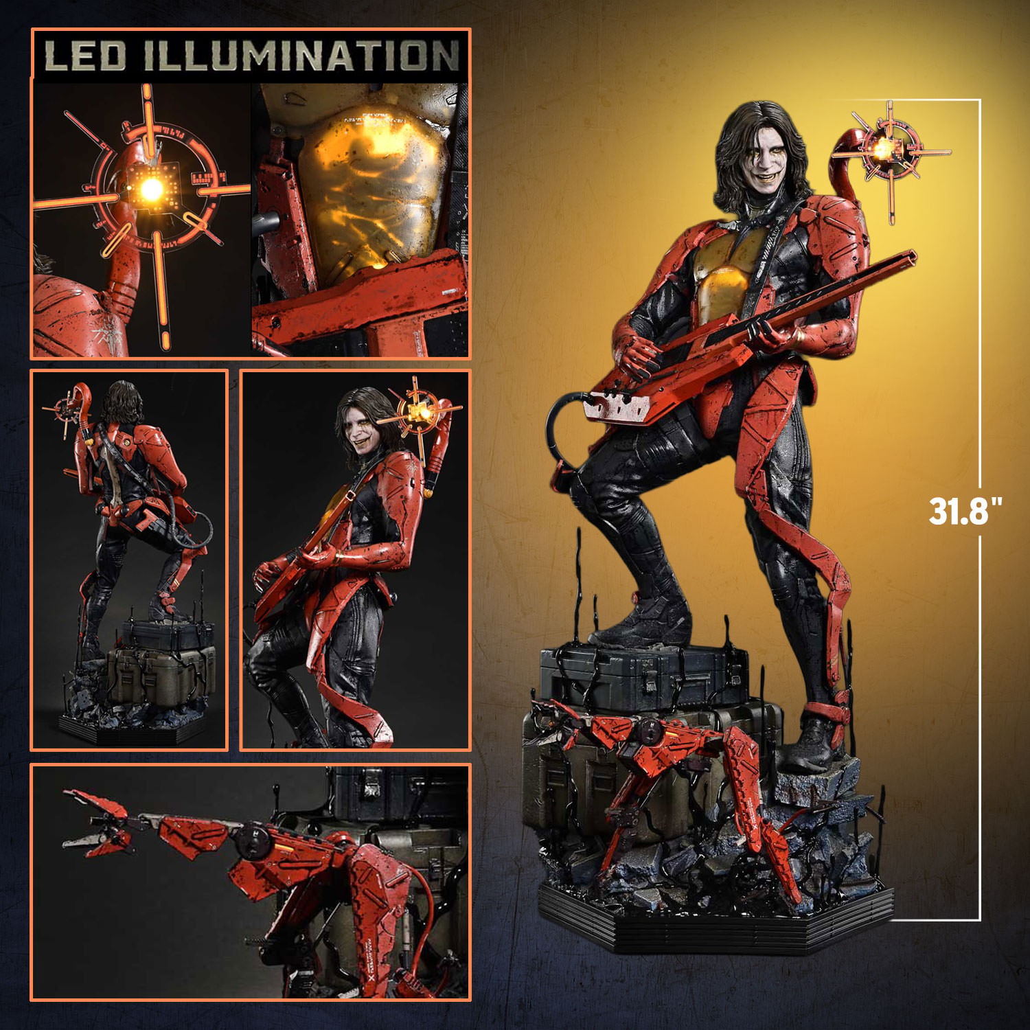 Death Stranding Higgs 1:3 Scale Statue  (Prototype Shown) View 2