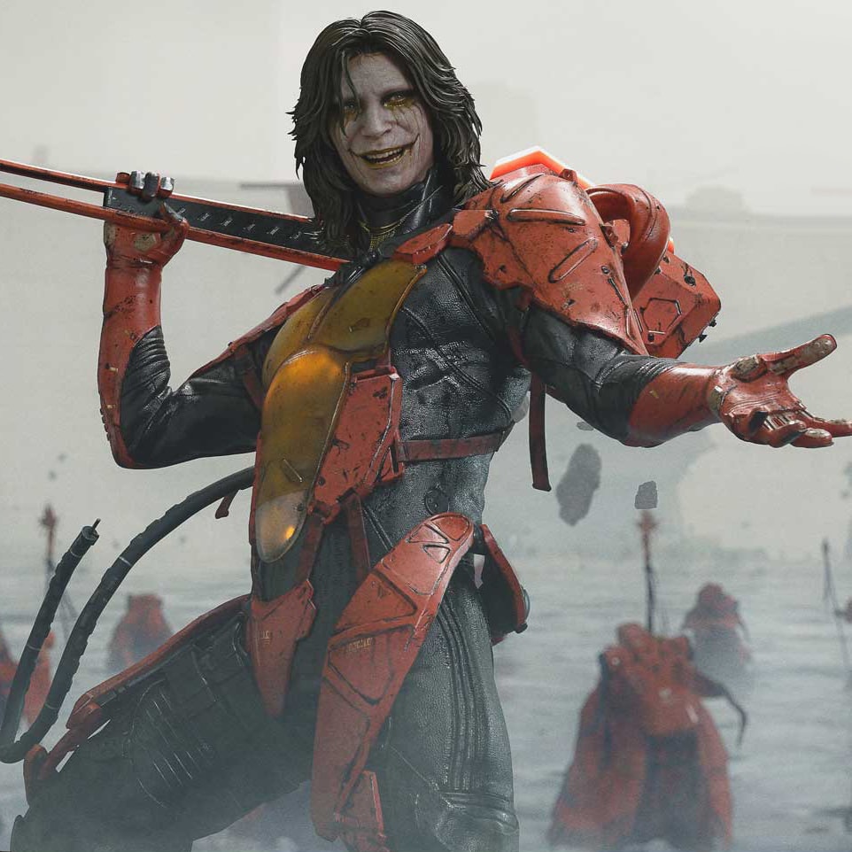 Death Stranding Higgs (Deluxe Version) 1:3 Scale Statue  (Prototype Shown) View 1