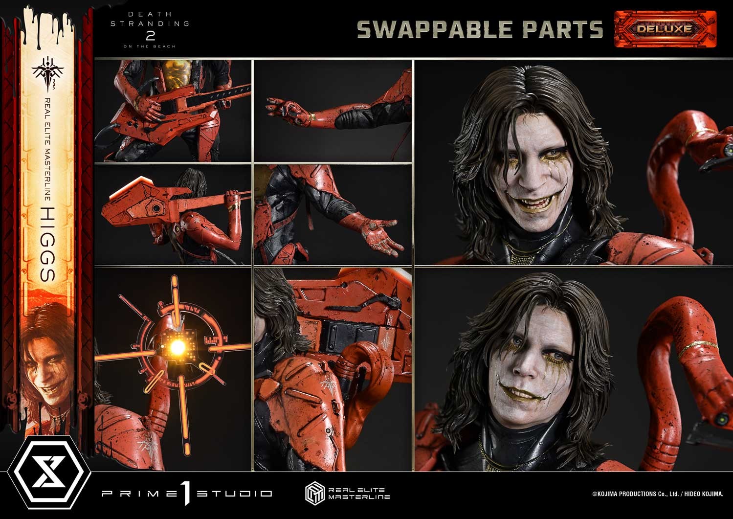 Death Stranding Higgs (Deluxe Version) 1:3 Scale Statue  (Prototype Shown) View 7
