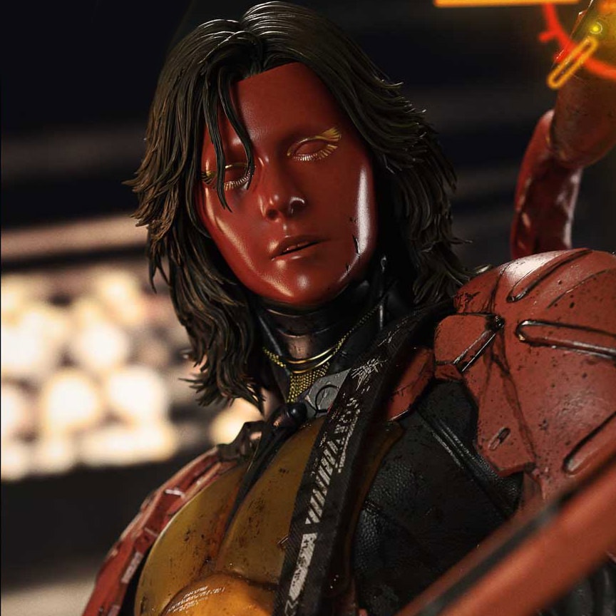 Death Stranding Higgs (Deluxe Bonus Version) 1:3 Scale Statue  (Prototype Shown) View 4