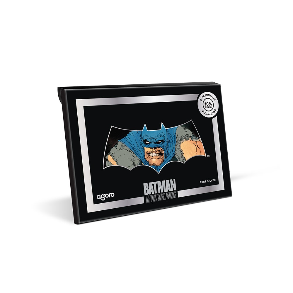 DC Comics The Dark Knight Returns: BATMAN™ Foil Silver Collectible  (Prototype Shown) View 6