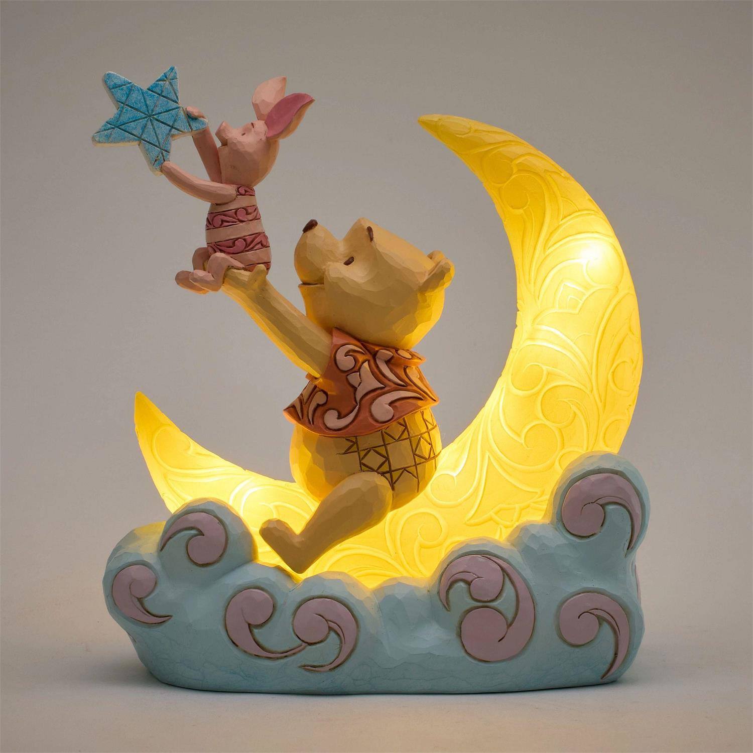Disney Pooh & Piglet LED Moon Figurine  (Prototype Shown) View 3