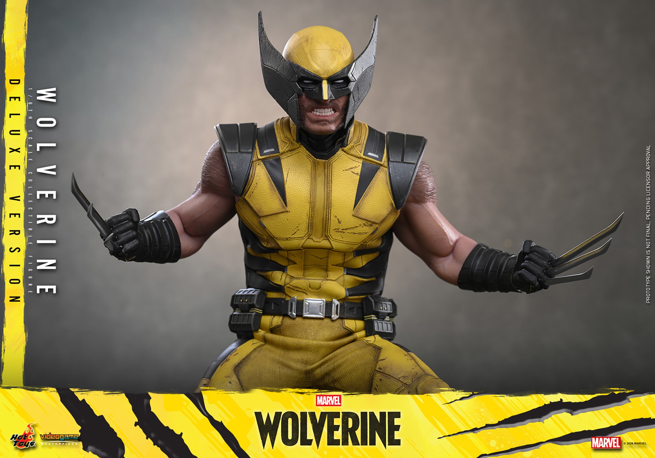 Marvel Wolverine (Deluxe Version) Sixth Scale Figure  (Prototype Shown) View 16