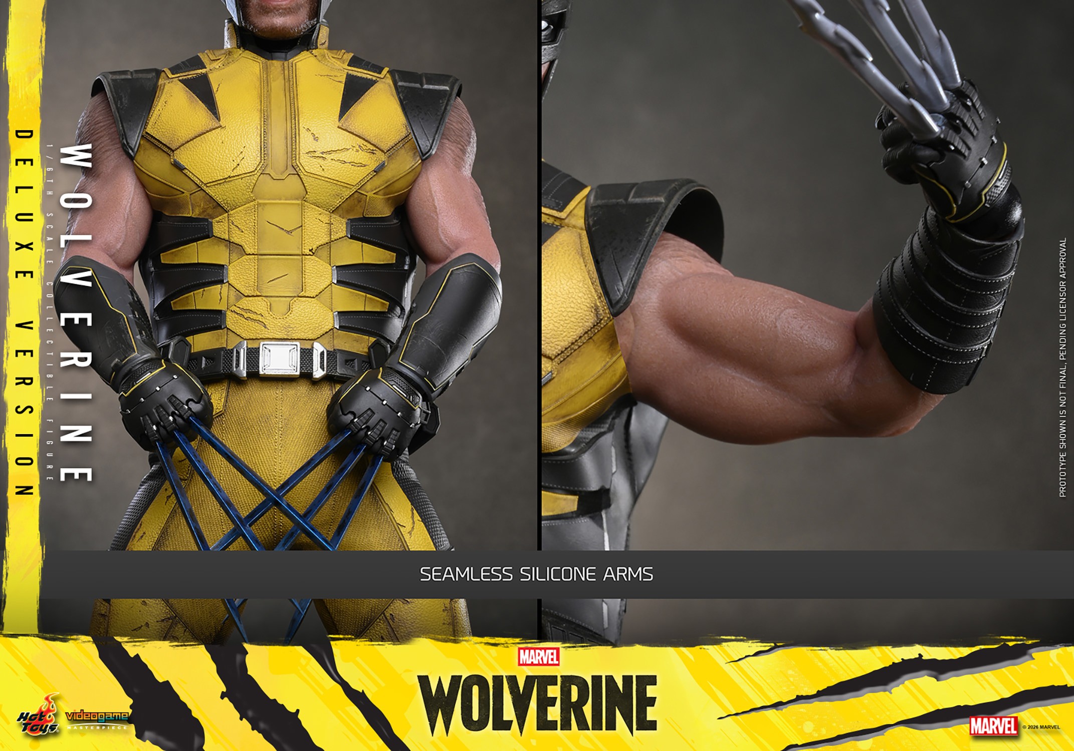 Marvel Wolverine (Deluxe Version) Sixth Scale Figure  (Prototype Shown) View 20