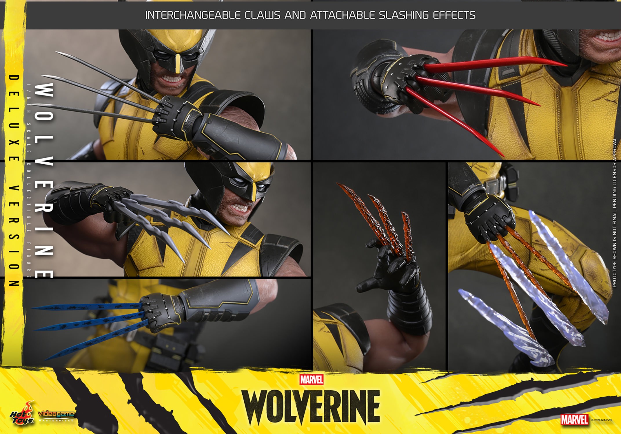 Marvel Wolverine (Deluxe Version) Sixth Scale Figure  (Prototype Shown) View 21