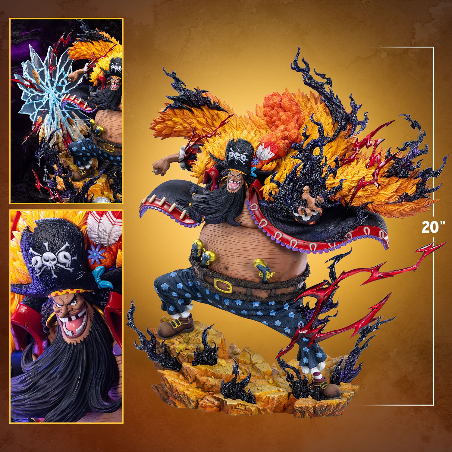 One Piece Blackbeard - Marshall D. Teach (Echo Version) Statues  Collector Edition (Prototype Shown) View 2
