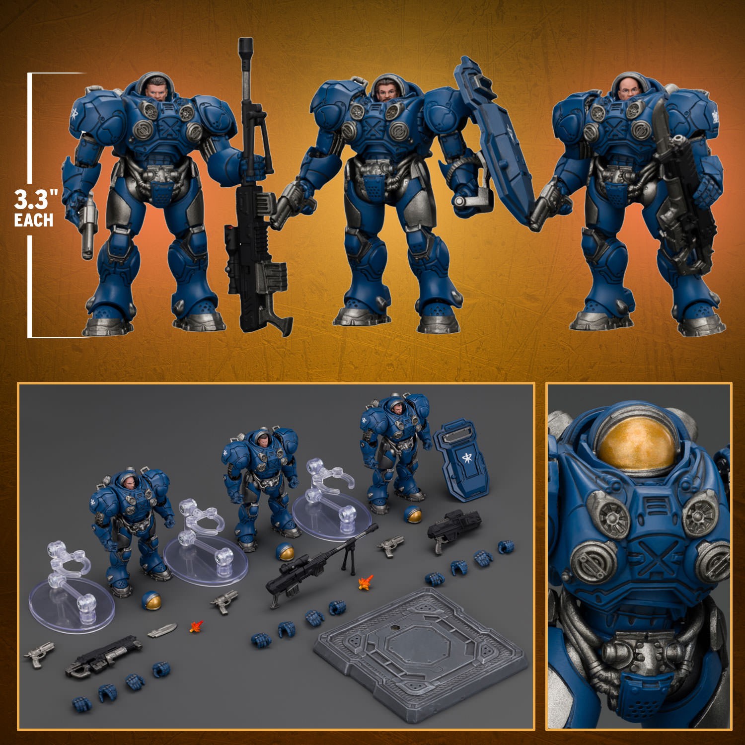 Starcraft Terran Marine Set Action Figure  (Prototype Shown) View 2