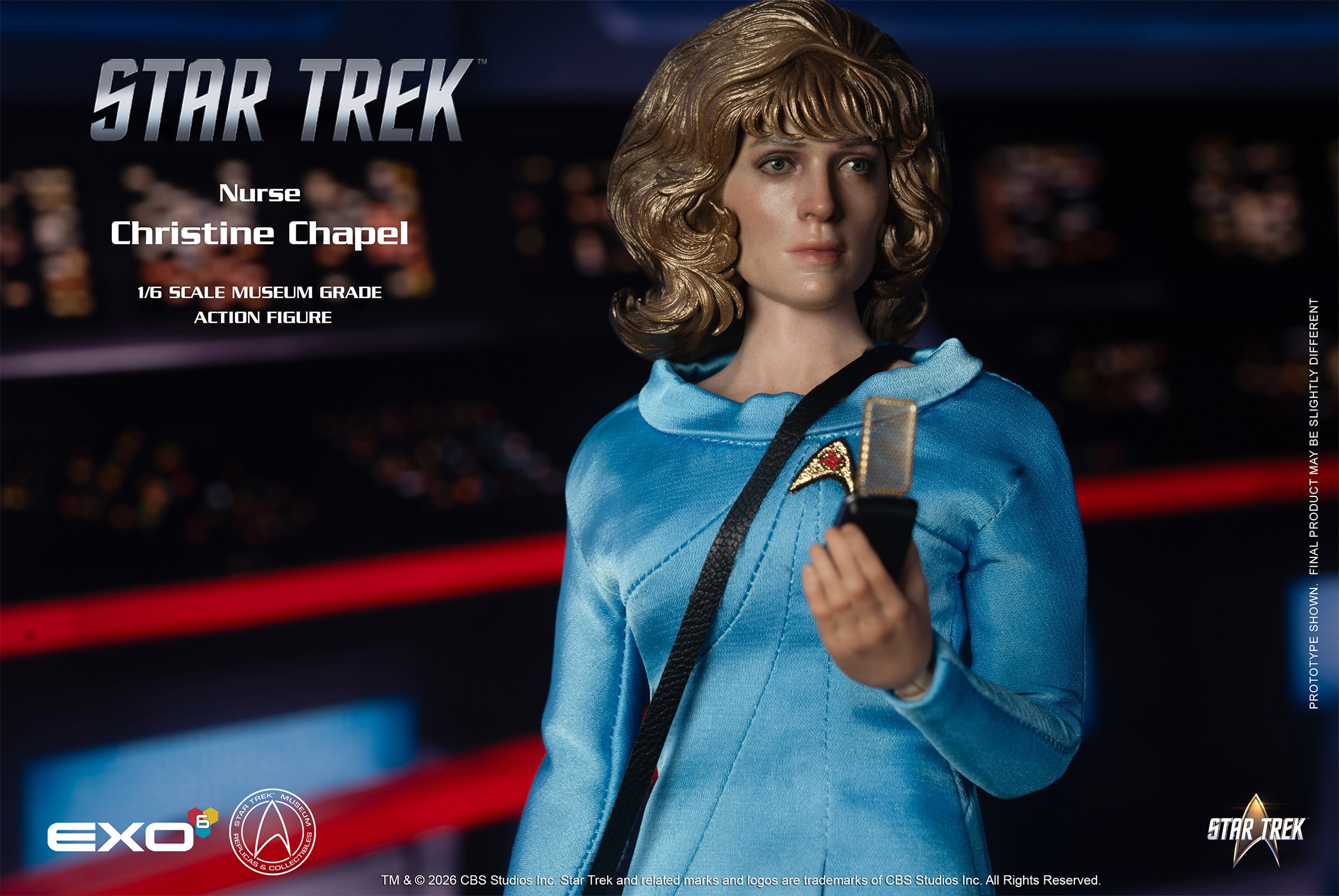 Star Trek Nurse Christine Chapel Sixth Scale Figure  (Prototype Shown) View 1