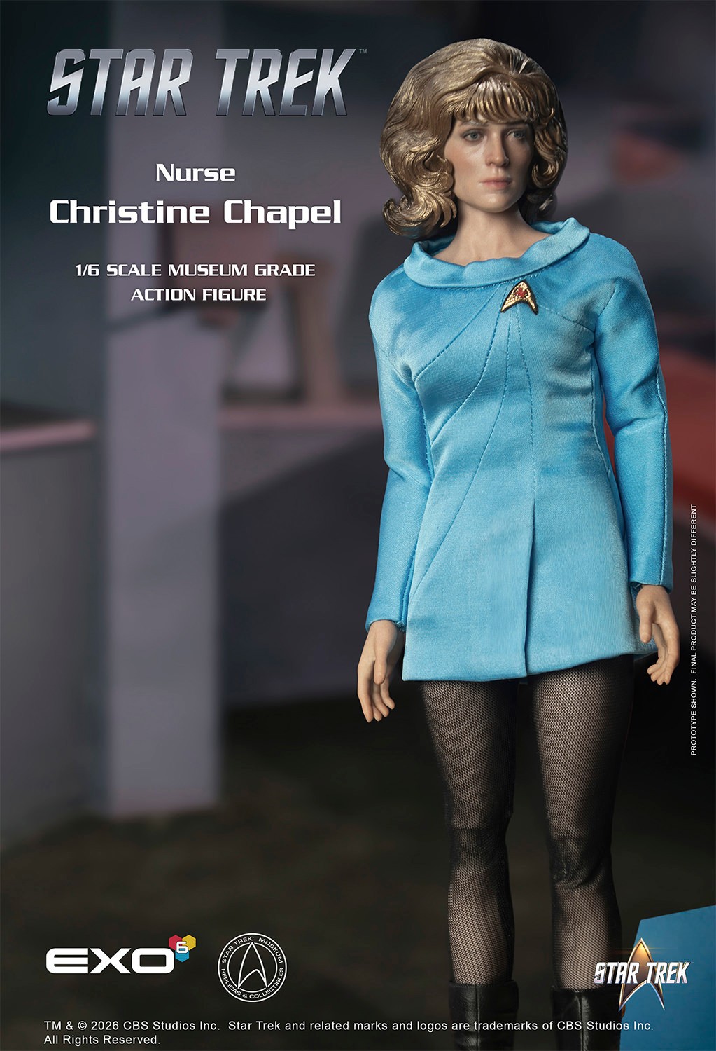 Star Trek Nurse Christine Chapel Sixth Scale Figure  (Prototype Shown) View 4