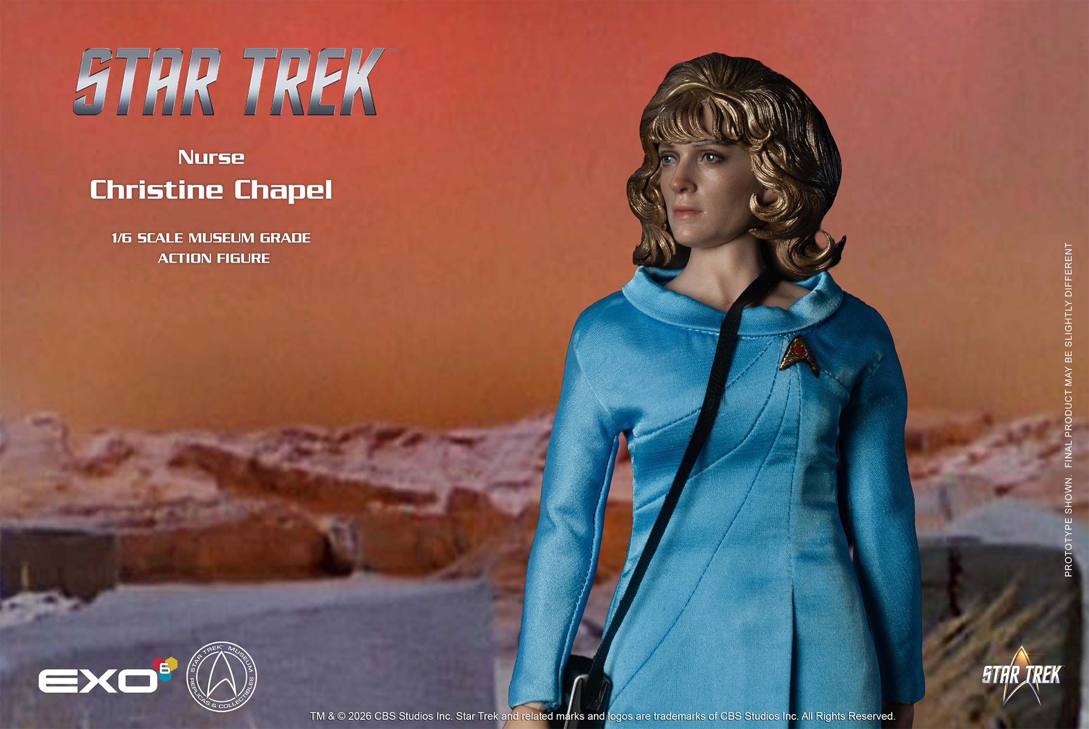 Star Trek Nurse Christine Chapel Sixth Scale Figure  (Prototype Shown) View 10