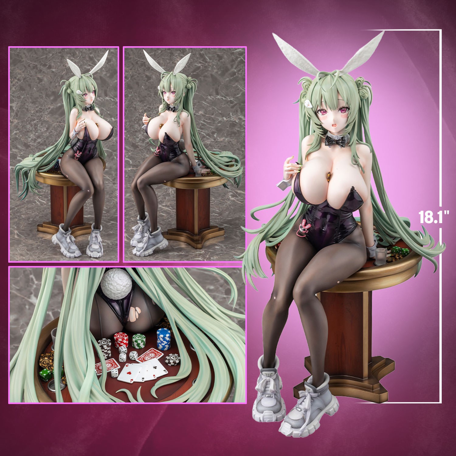 Goddess of Victory: Nikke Soda: Twinkling Bunny Quarter Scale Statue  (Prototype Shown) View 2