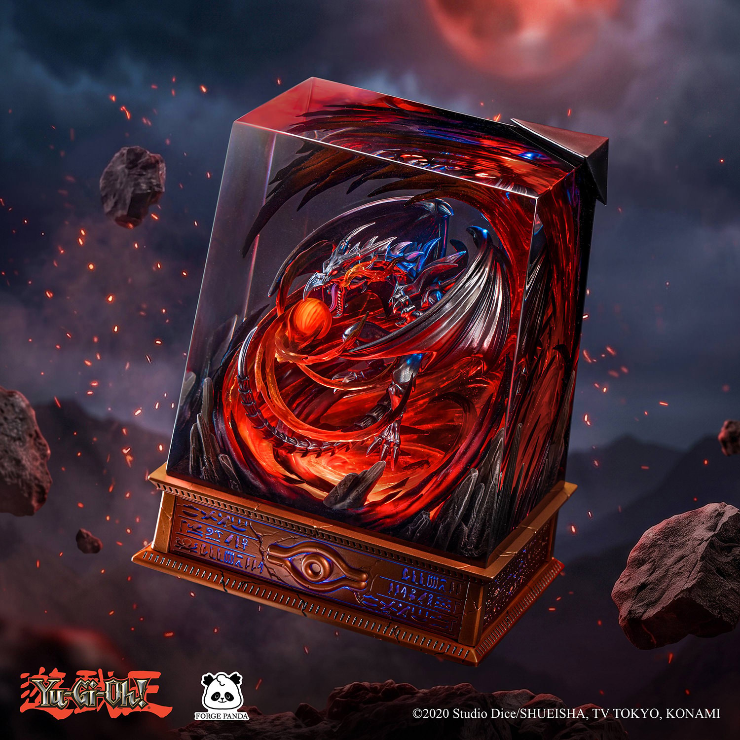 Yu-Gi-Oh! Red-Eyes Black Dragon Diorama LED Collectible Lamp  (Prototype Shown) View 1