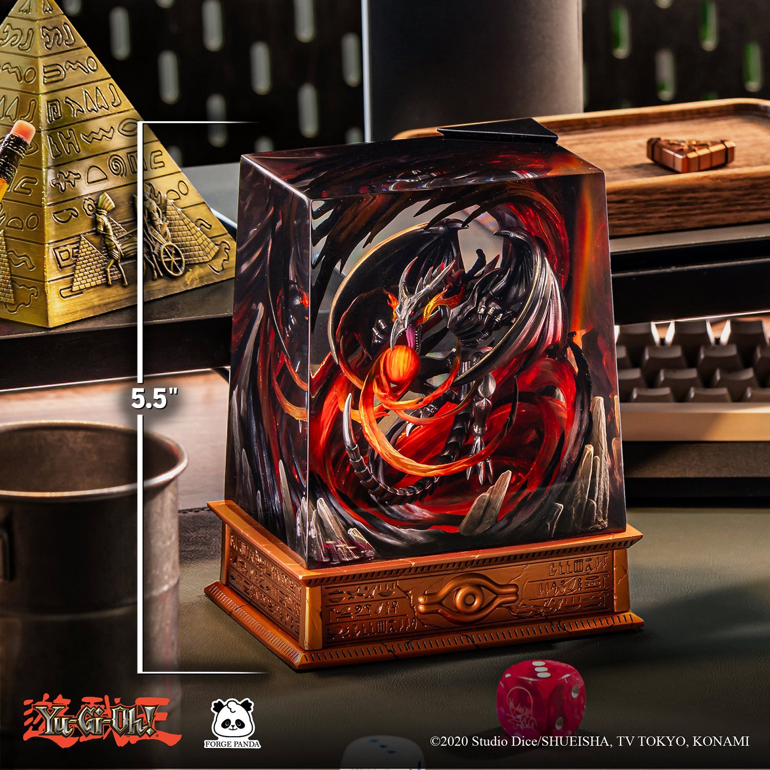 Yu-Gi-Oh! Red-Eyes Black Dragon Diorama LED Collectible Lamp  (Prototype Shown) View 3