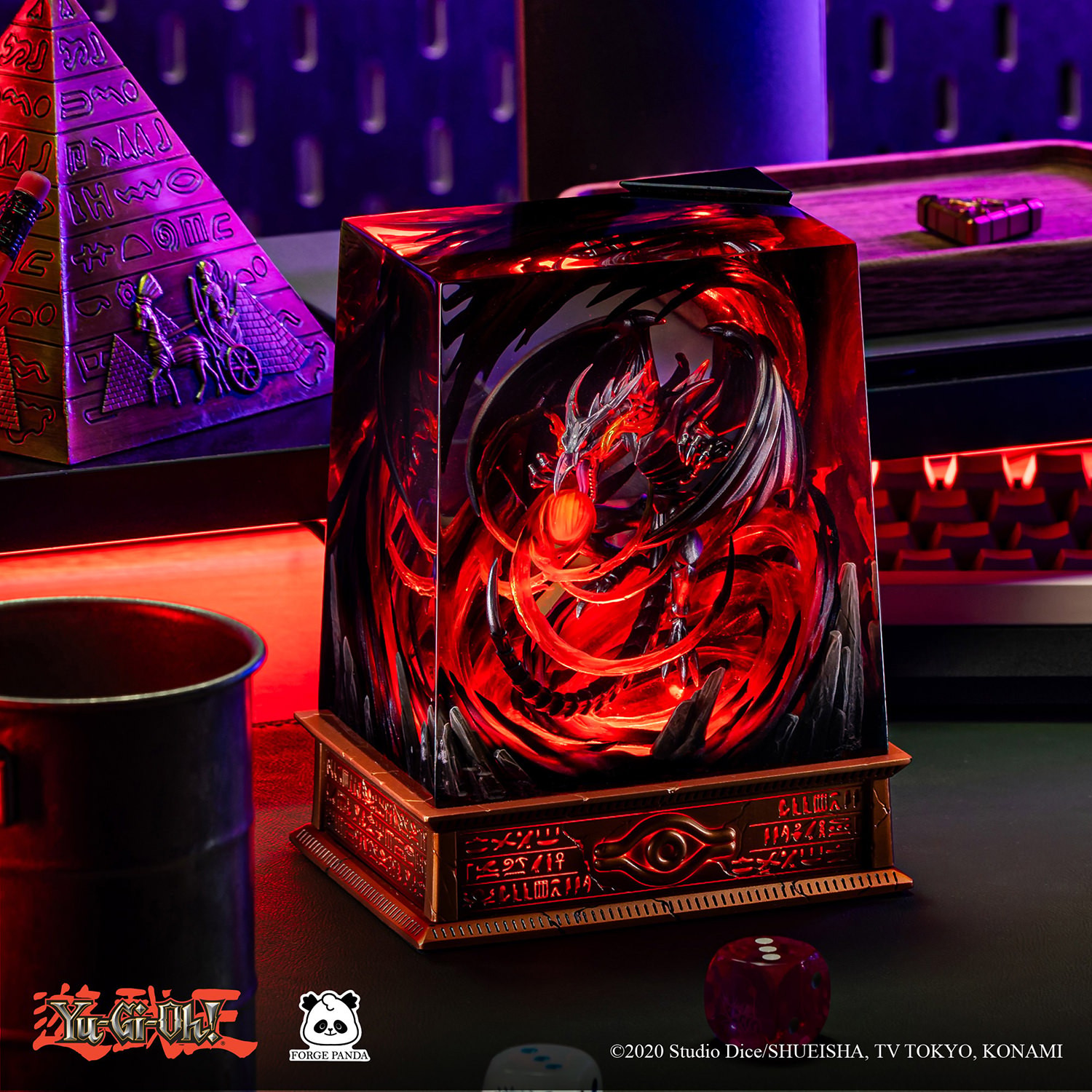 Yu-Gi-Oh! Red-Eyes Black Dragon Diorama LED Collectible Lamp  (Prototype Shown) View 4