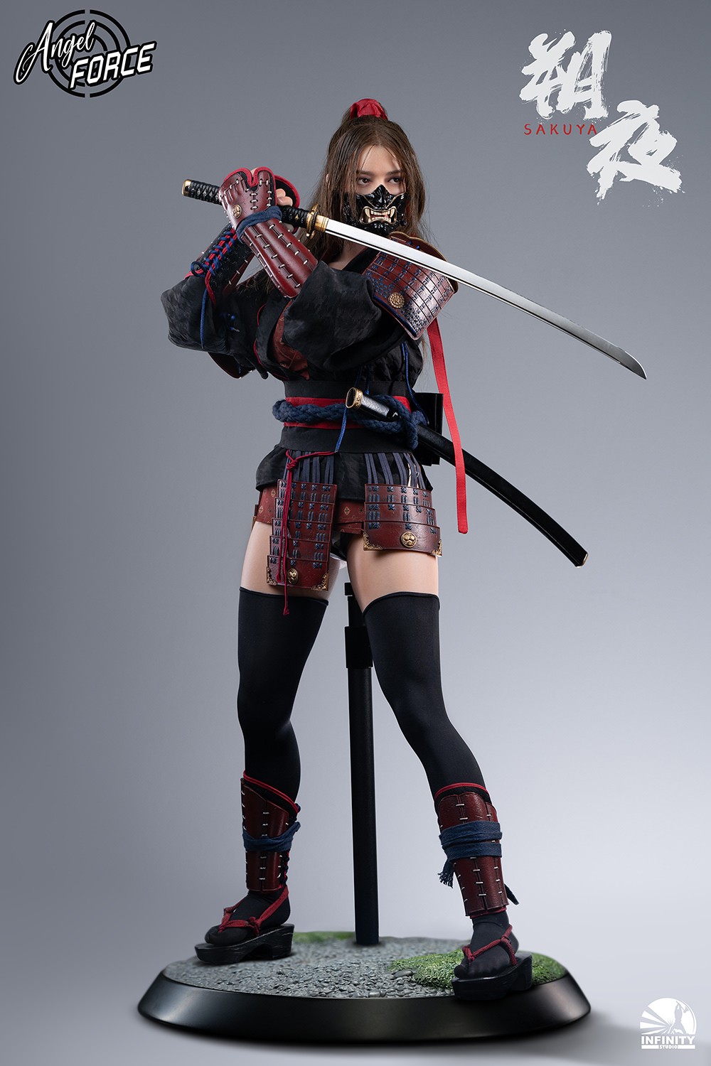 Angel Force Sakuya (Black Version) Action Figure  (Prototype Shown) View 11