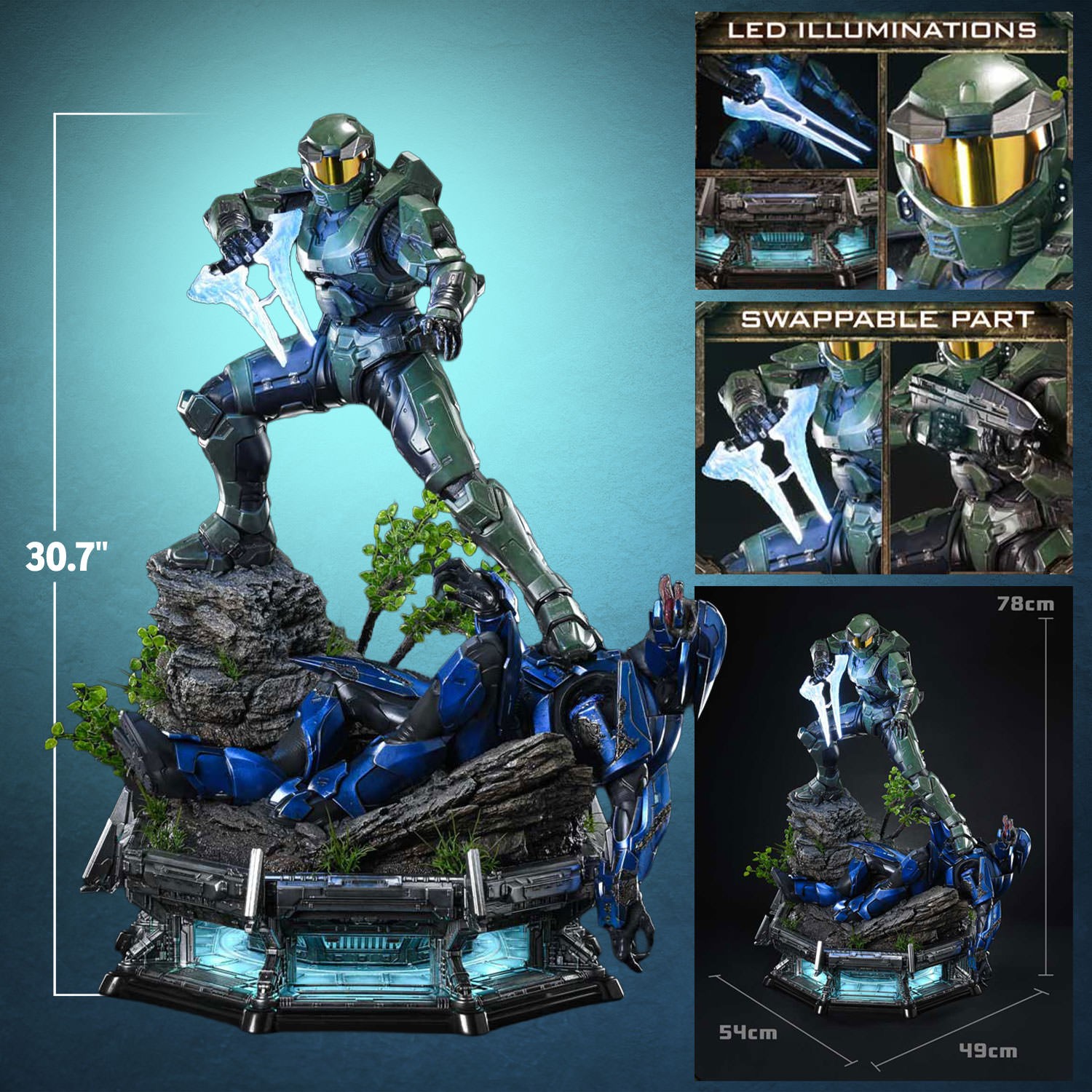 HALO Master Chief Quarter Scale Statue  Collector Edition (Prototype Shown) View 2