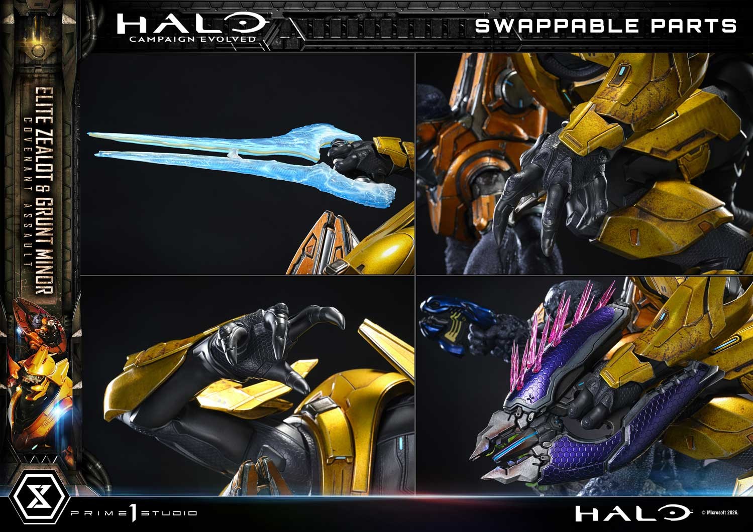 HALO Elite Zealot & Grunt Minor: Covenant Assault Quarter Scale Statue  Collector Edition (Prototype Shown) View 7
