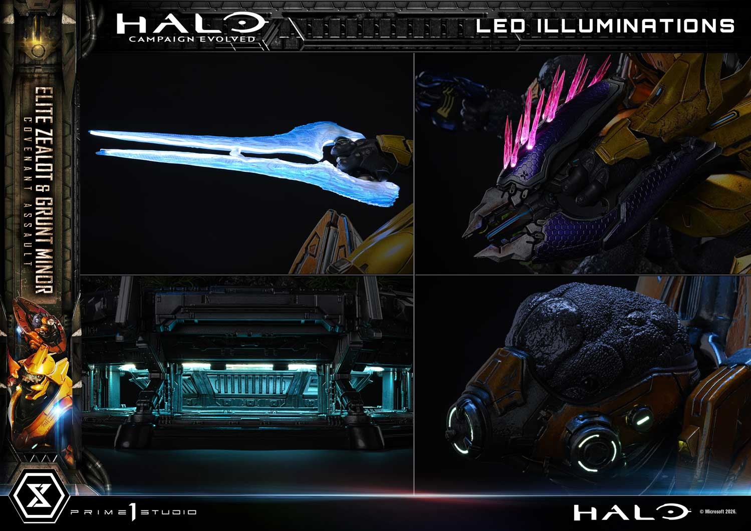 HALO Elite Zealot & Grunt Minor: Covenant Assault Quarter Scale Statue  Collector Edition (Prototype Shown) View 8