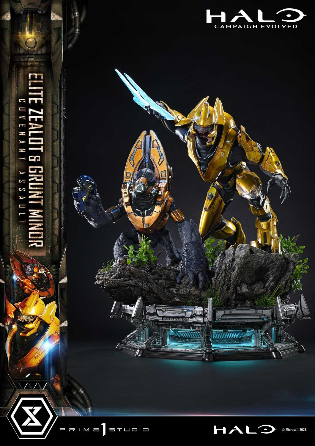 HALO Elite Zealot & Grunt Minor: Covenant Assault Quarter Scale Statue  Collector Edition (Prototype Shown) View 9