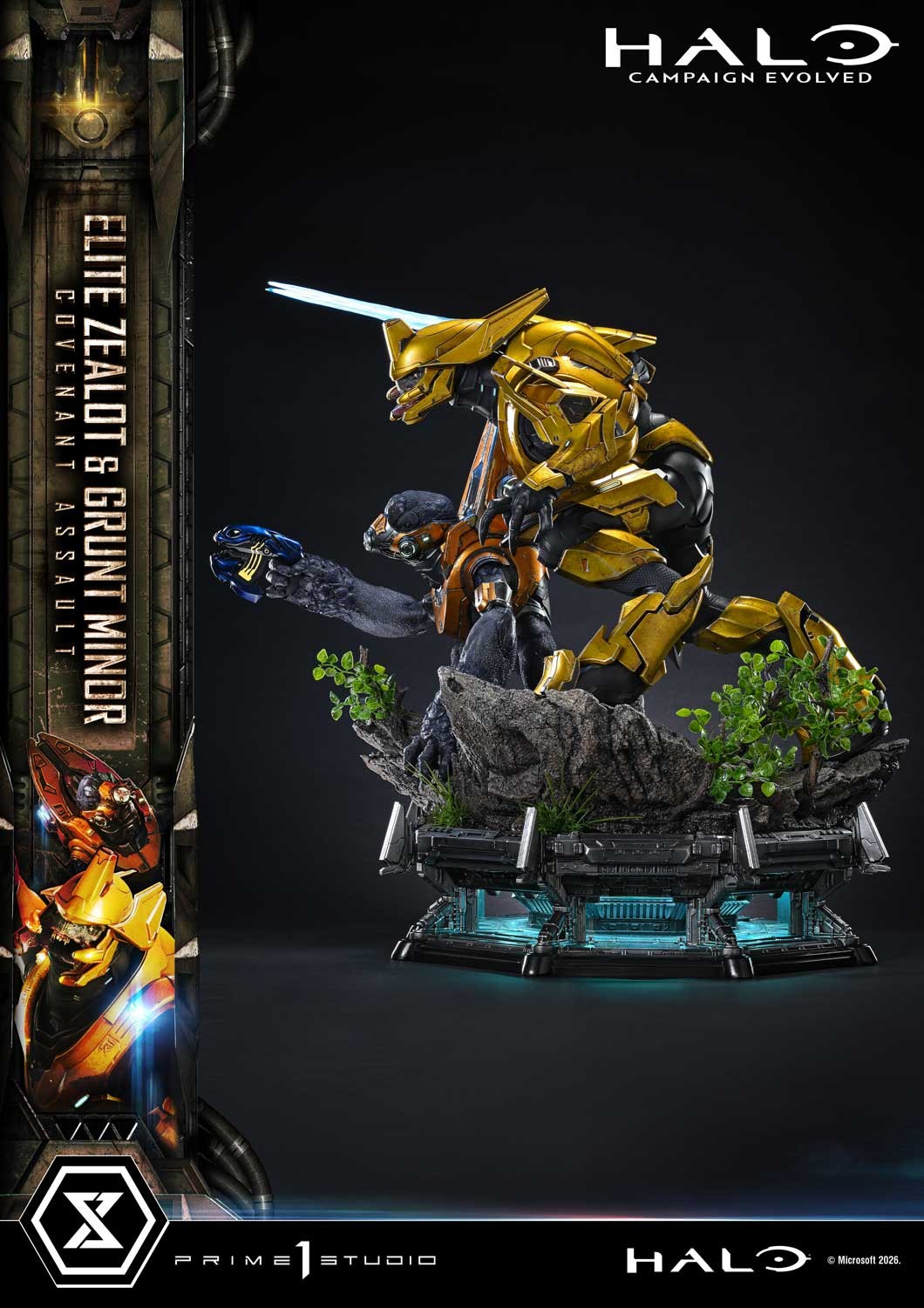 HALO Elite Zealot & Grunt Minor: Covenant Assault Quarter Scale Statue  Collector Edition (Prototype Shown) View 10