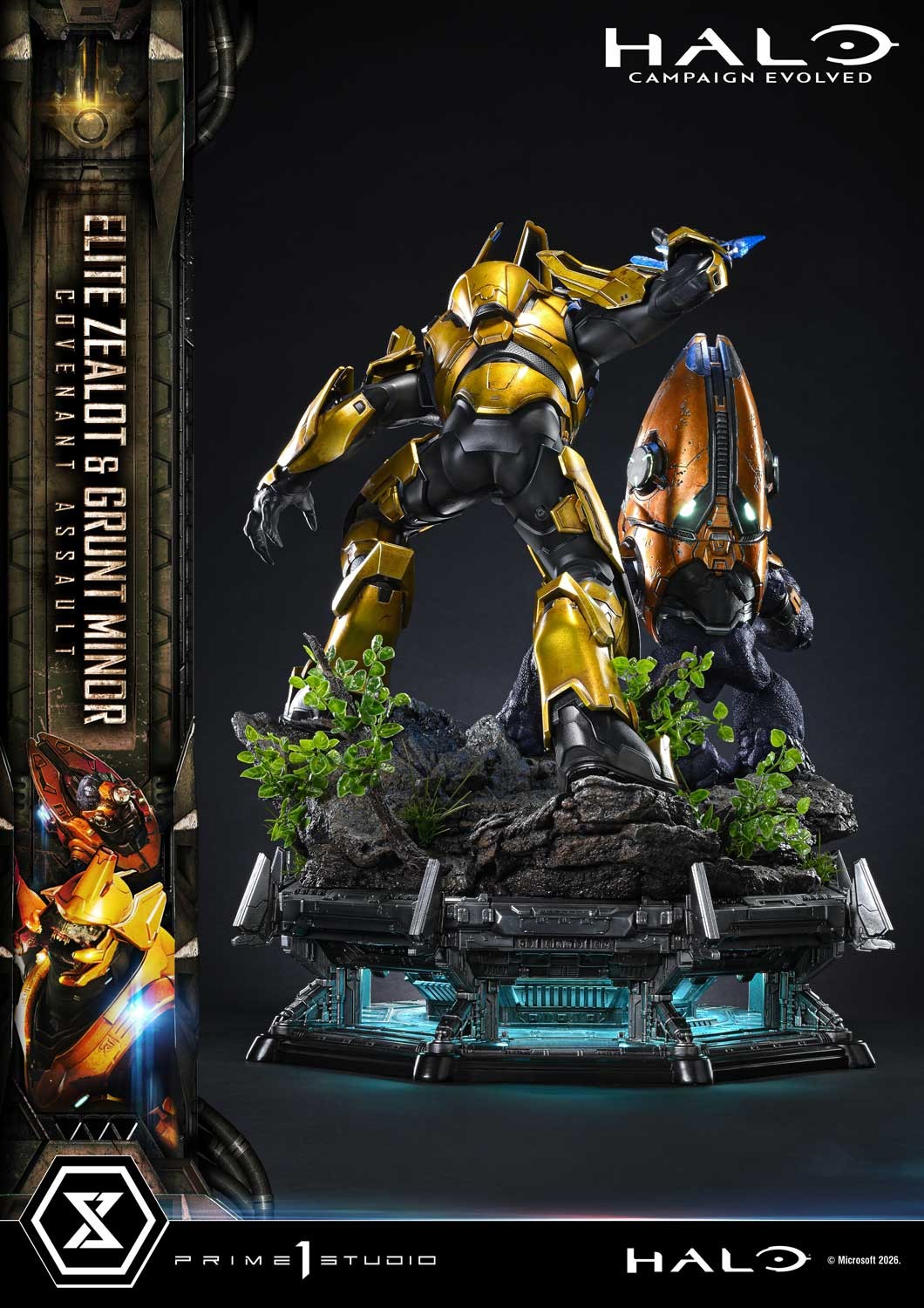 HALO Elite Zealot & Grunt Minor: Covenant Assault Quarter Scale Statue  Collector Edition (Prototype Shown) View 11