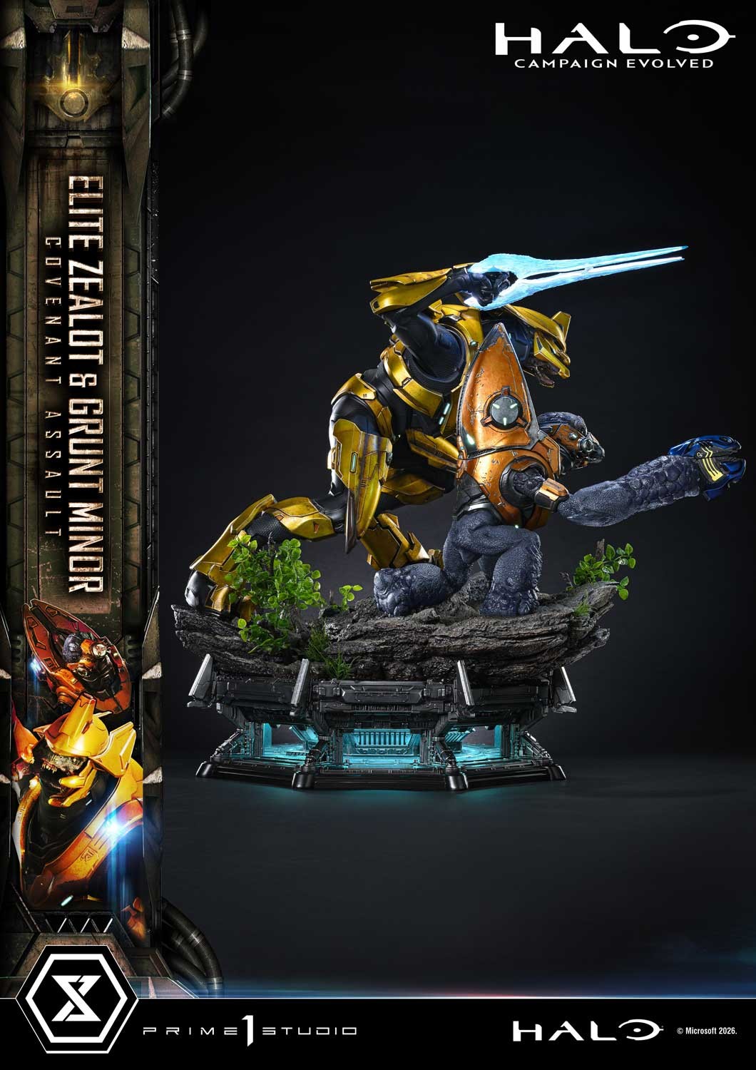 HALO Elite Zealot & Grunt Minor: Covenant Assault Quarter Scale Statue  Collector Edition (Prototype Shown) View 12