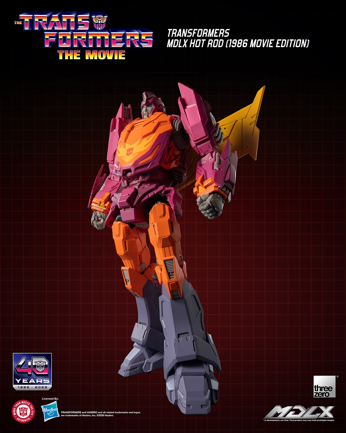 Transformers Hot Rod (1986 Movie Edition) MDLX Action Figure  (Prototype Shown) View 7