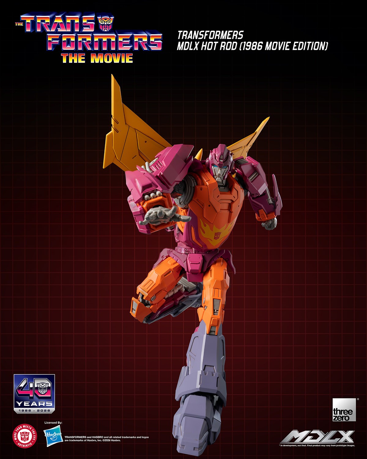 Transformers Hot Rod (1986 Movie Edition) MDLX Action Figure  (Prototype Shown) View 8