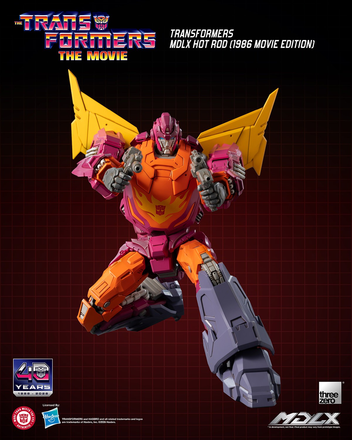 Transformers Hot Rod (1986 Movie Edition) MDLX Action Figure  (Prototype Shown) View 9