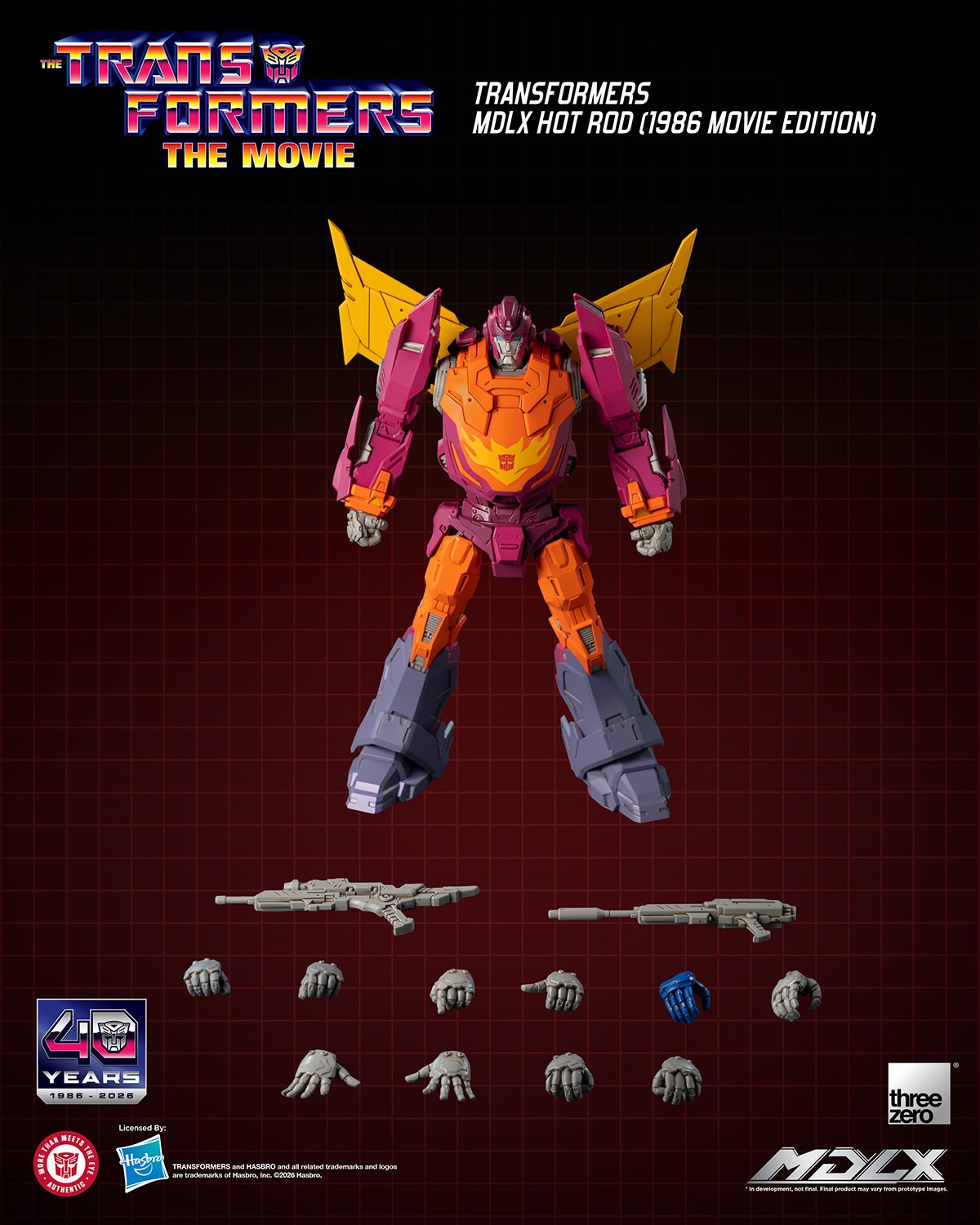 Transformers Hot Rod (1986 Movie Edition) MDLX Action Figure  (Prototype Shown) View 10