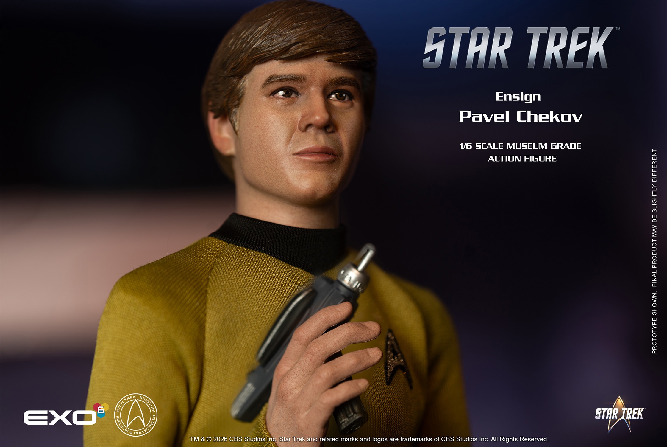 Star Trek Ensign Pavel Chekov Sixth Scale Figure  (Prototype Shown) View 4