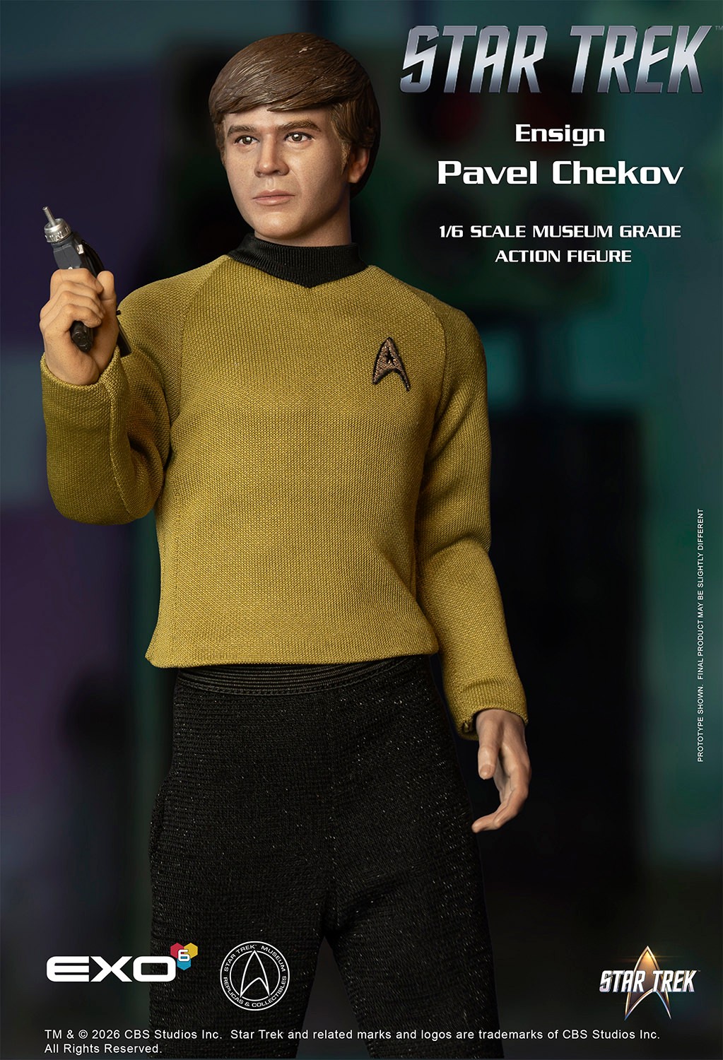 Star Trek Ensign Pavel Chekov Sixth Scale Figure  (Prototype Shown) View 7