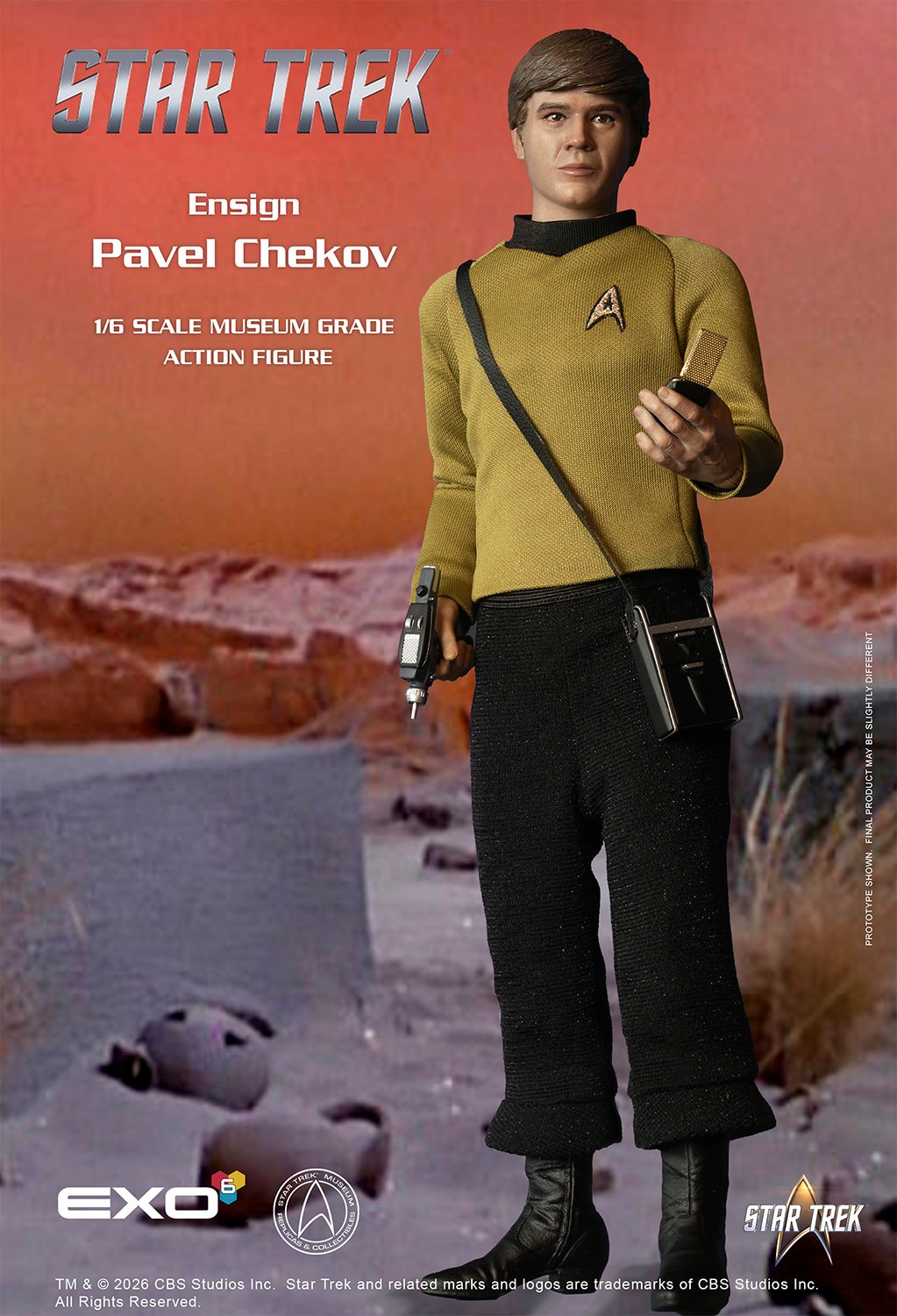 Star Trek Ensign Pavel Chekov Sixth Scale Figure  (Prototype Shown) View 8