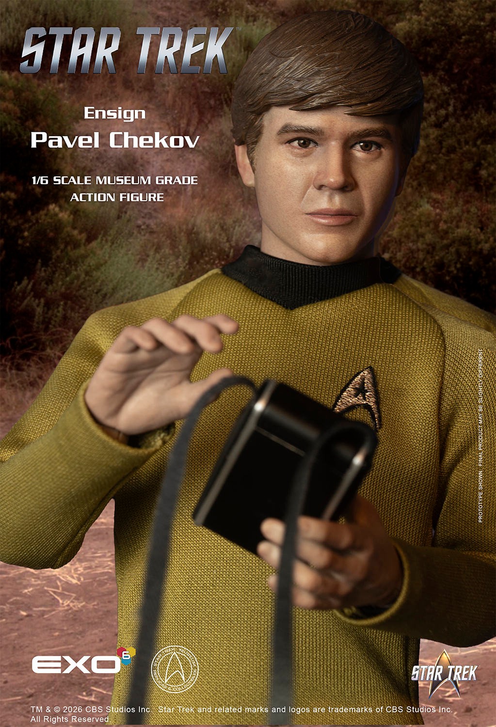 Star Trek Ensign Pavel Chekov Sixth Scale Figure  (Prototype Shown) View 9