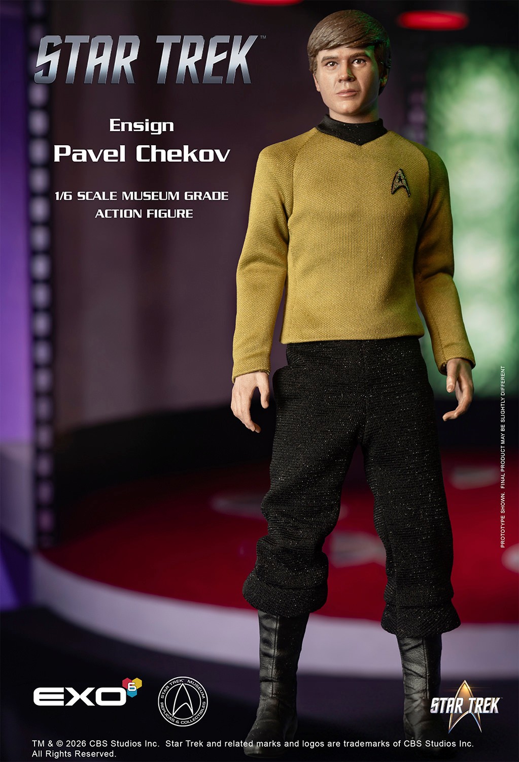 Star Trek Ensign Pavel Chekov Sixth Scale Figure  (Prototype Shown) View 11