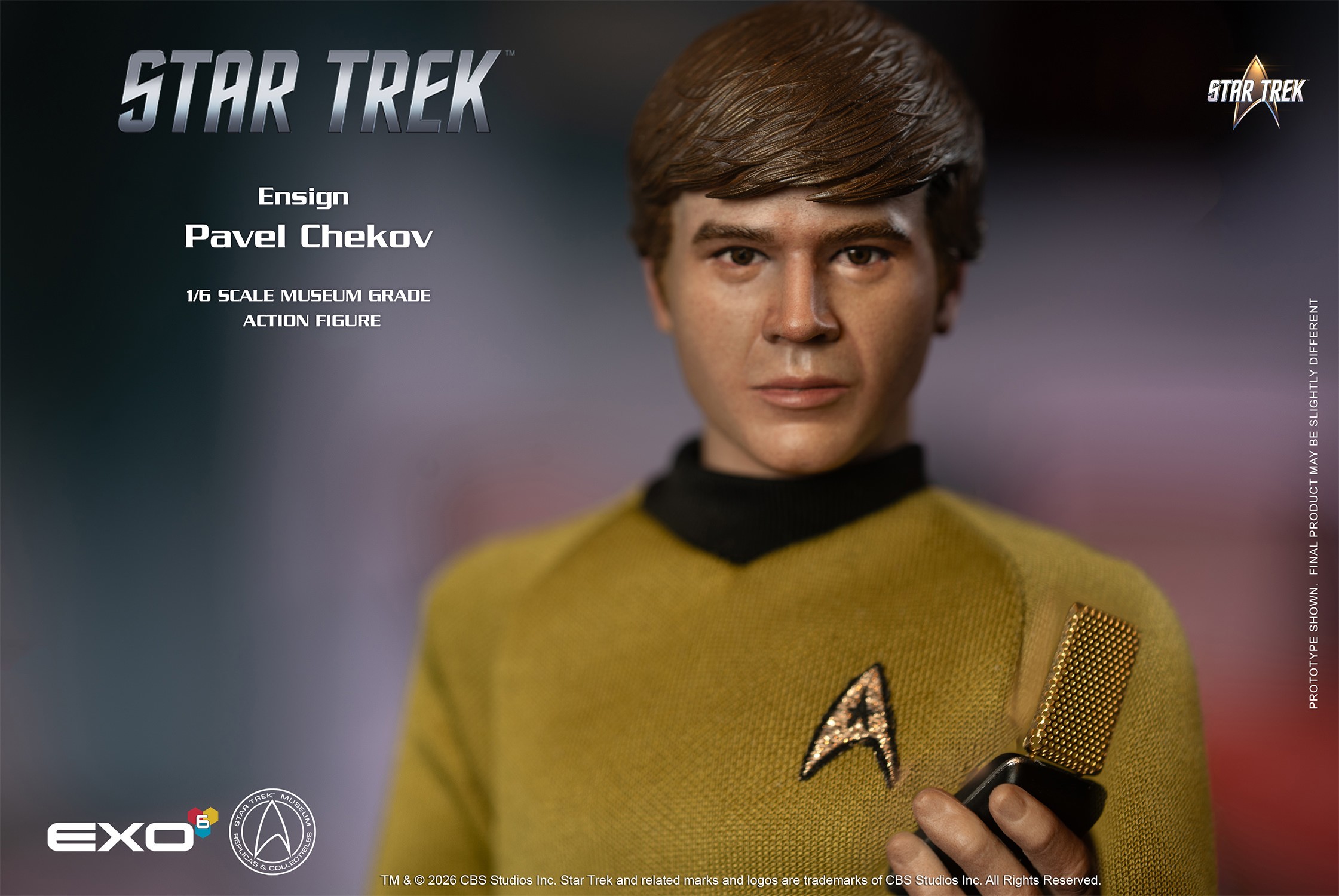 Star Trek Ensign Pavel Chekov Sixth Scale Figure  (Prototype Shown) View 12