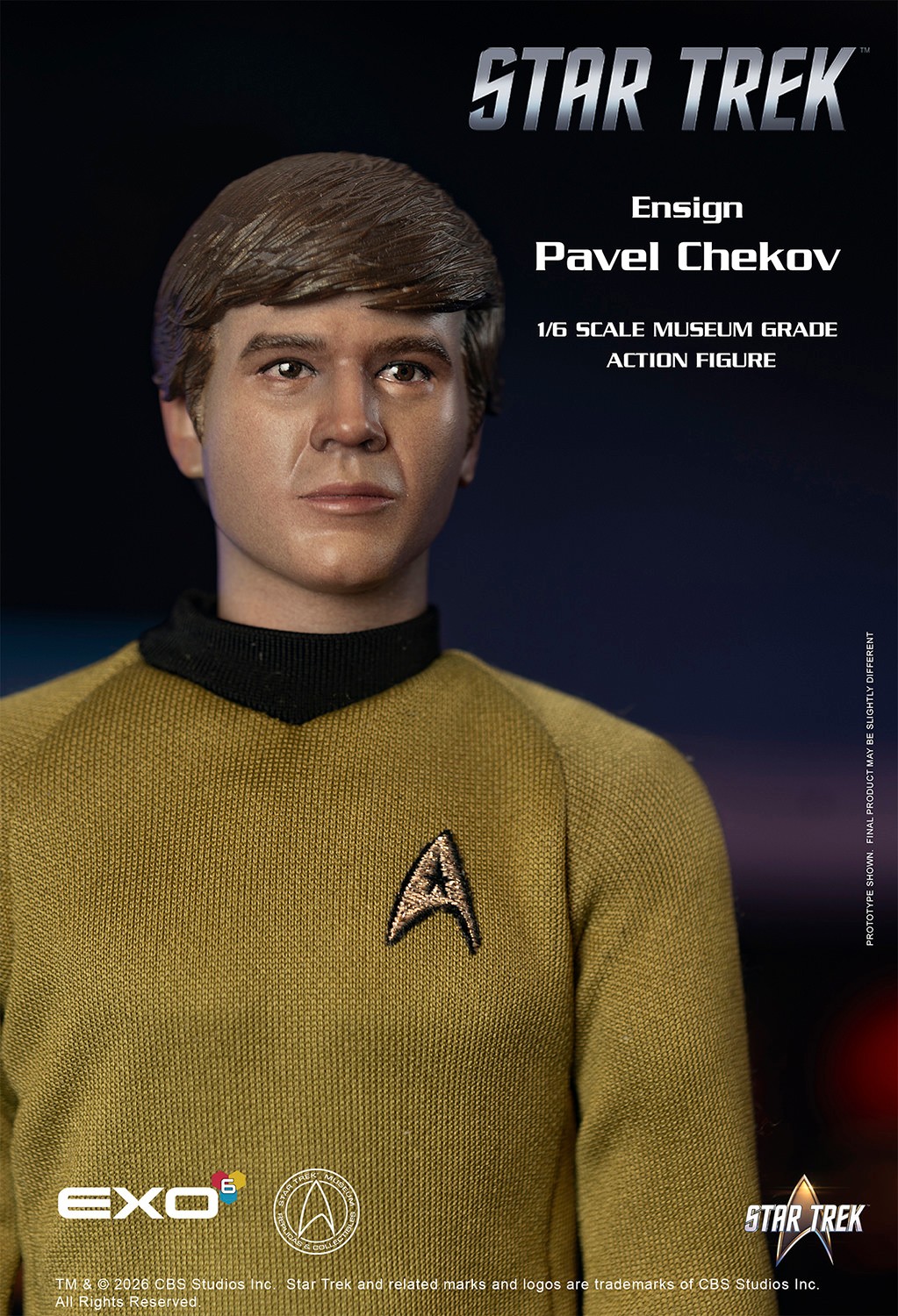 Star Trek Ensign Pavel Chekov Sixth Scale Figure  (Prototype Shown) View 13