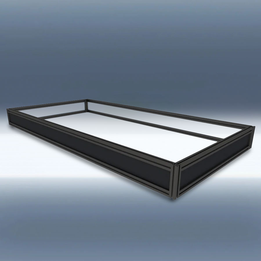 Moduspace DF120 Riser Display Case  (Prototype Shown) View 1