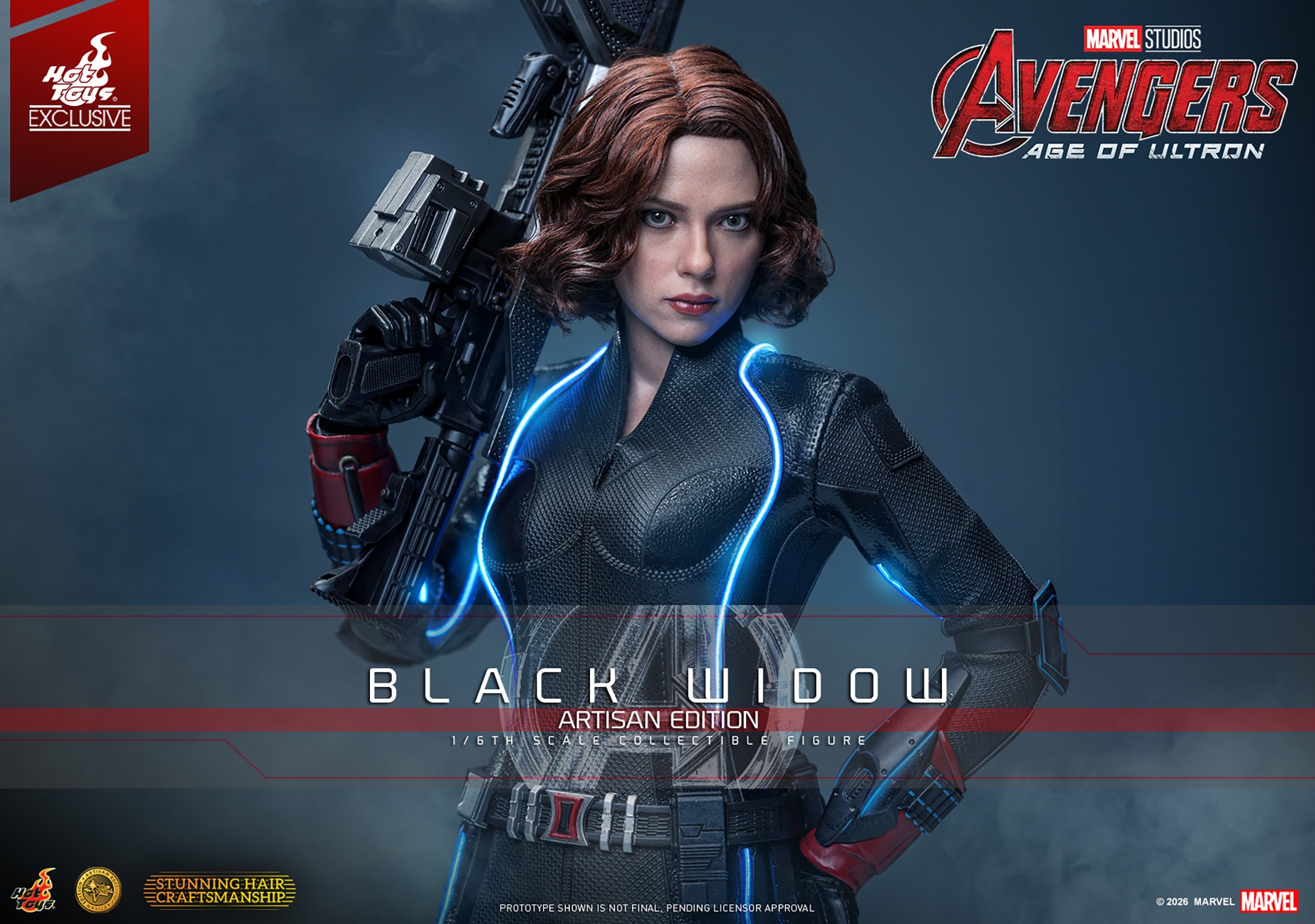 Marvel Black Widow (Artisan Edition) Sixth Scale Figure  (Prototype Shown) View 1