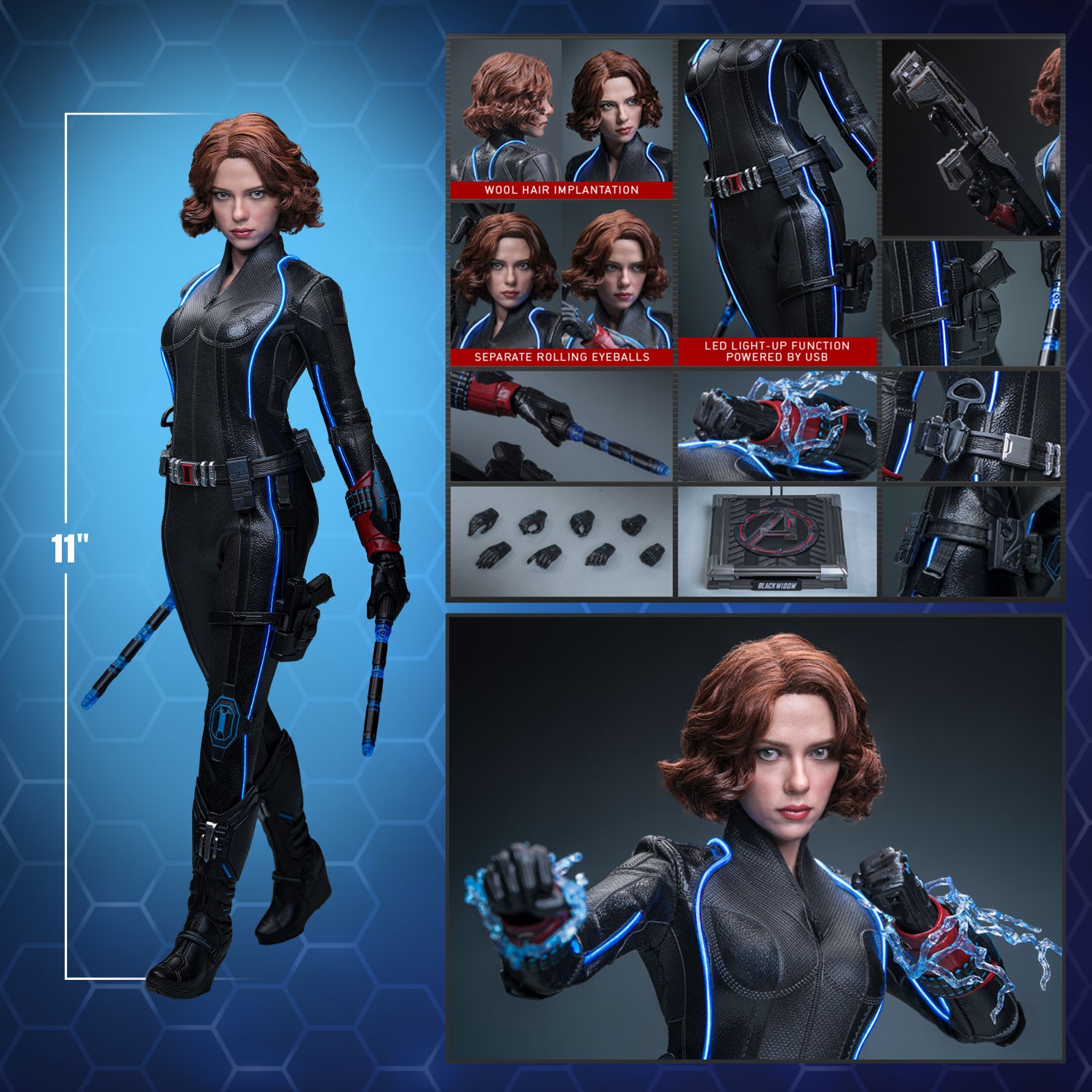Marvel Black Widow (Artisan Edition) Sixth Scale Figure  (Prototype Shown) View 2