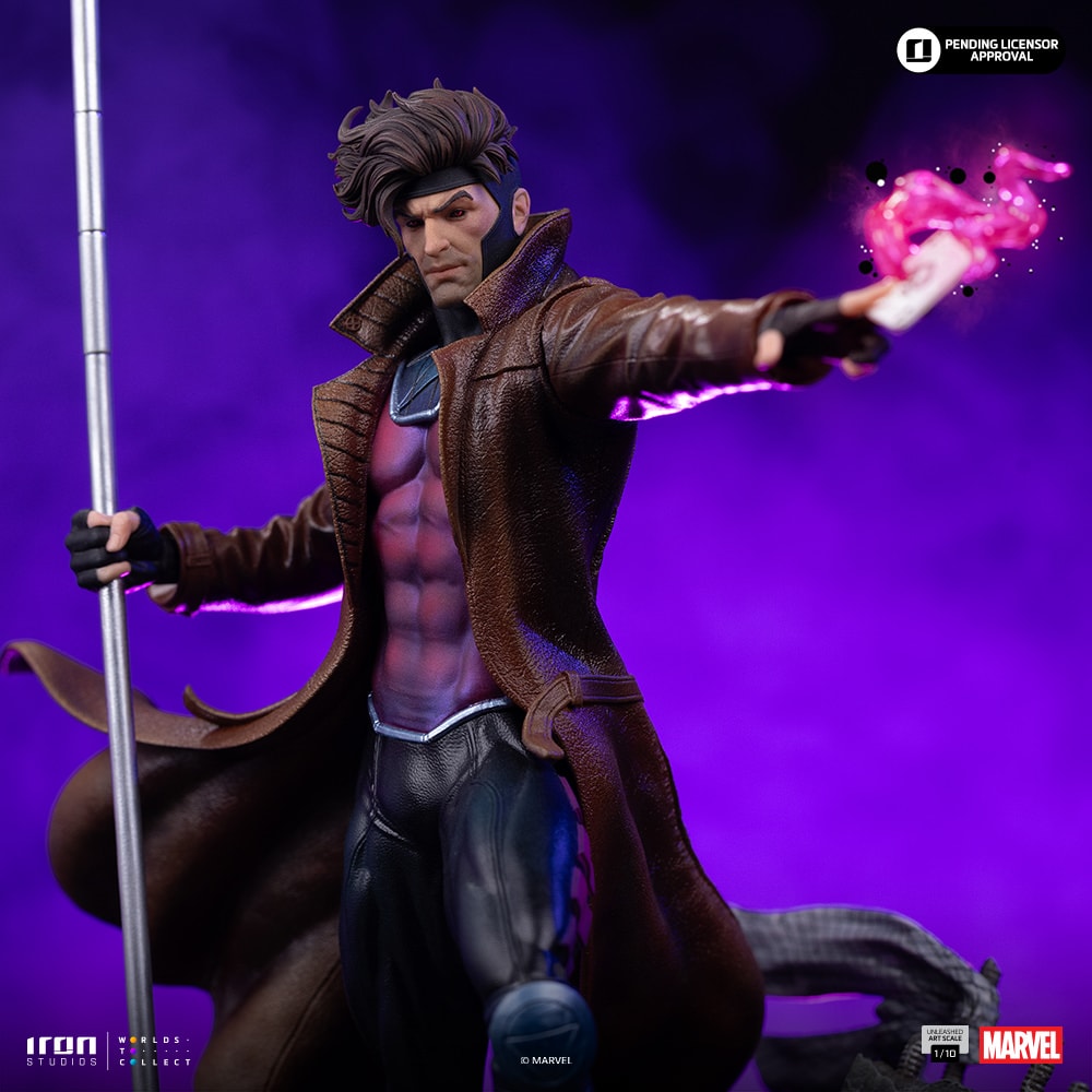 Marvel Gambit Unleashed 1:10 Scale Statue  (Prototype Shown) View 1
