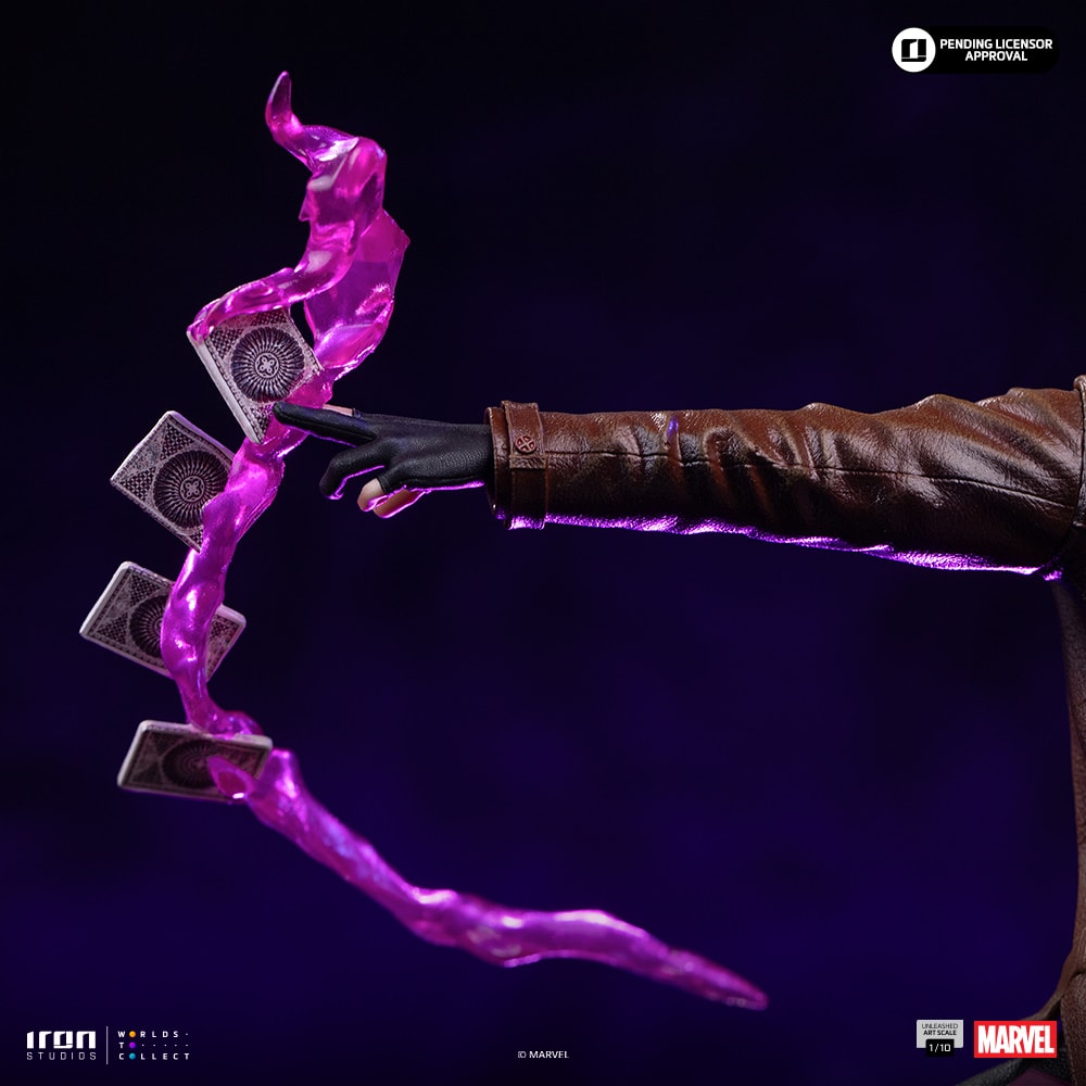 Marvel Gambit Unleashed 1:10 Scale Statue  (Prototype Shown) View 5