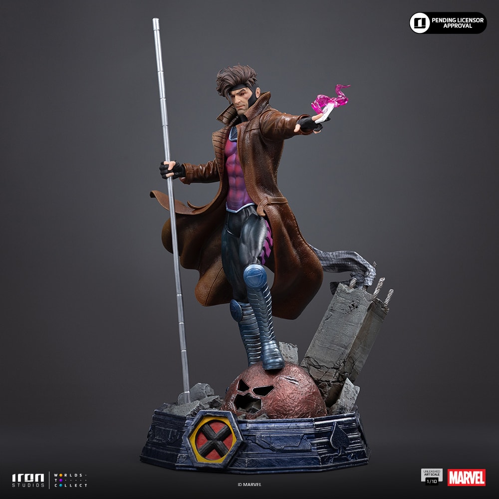 Marvel Gambit Unleashed 1:10 Scale Statue  (Prototype Shown) View 13