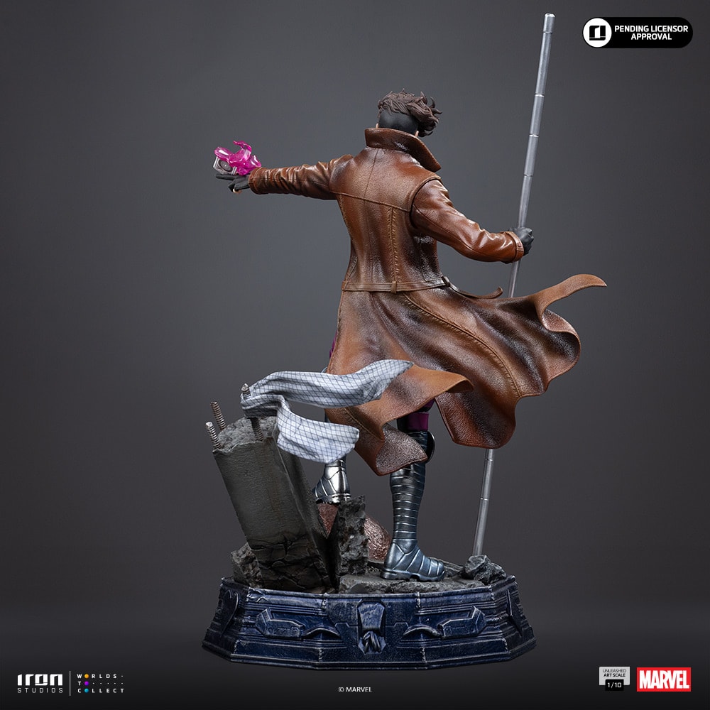 Marvel Gambit Unleashed 1:10 Scale Statue  (Prototype Shown) View 14