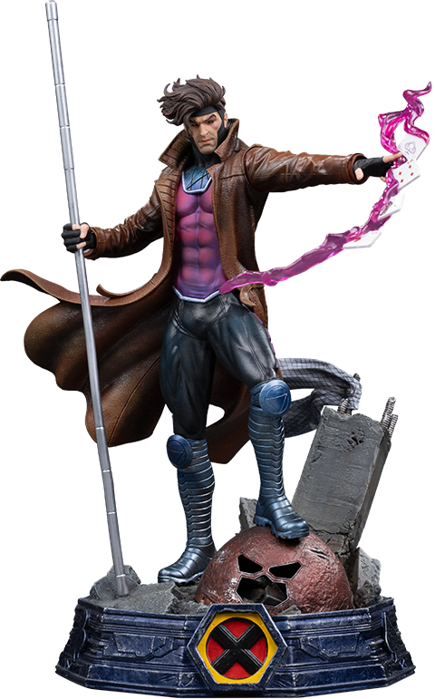 Marvel Gambit Unleashed 1:10 Scale Statue  (Prototype Shown) View 16