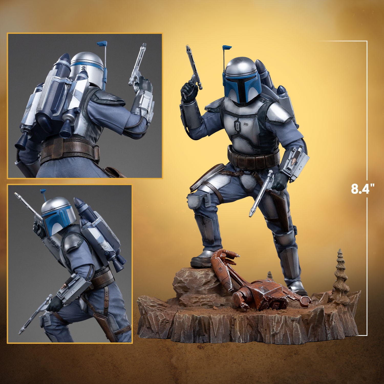 Star Wars Jango Fett 1:10 Scale Statue  (Prototype Shown) View 2