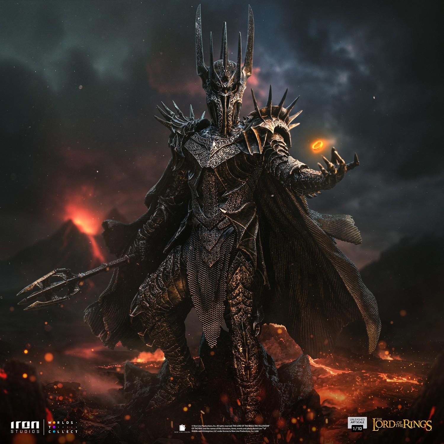 The Lord of the Rings Sauron Unleashed 1:10 Scale Statue  (Prototype Shown) View 1