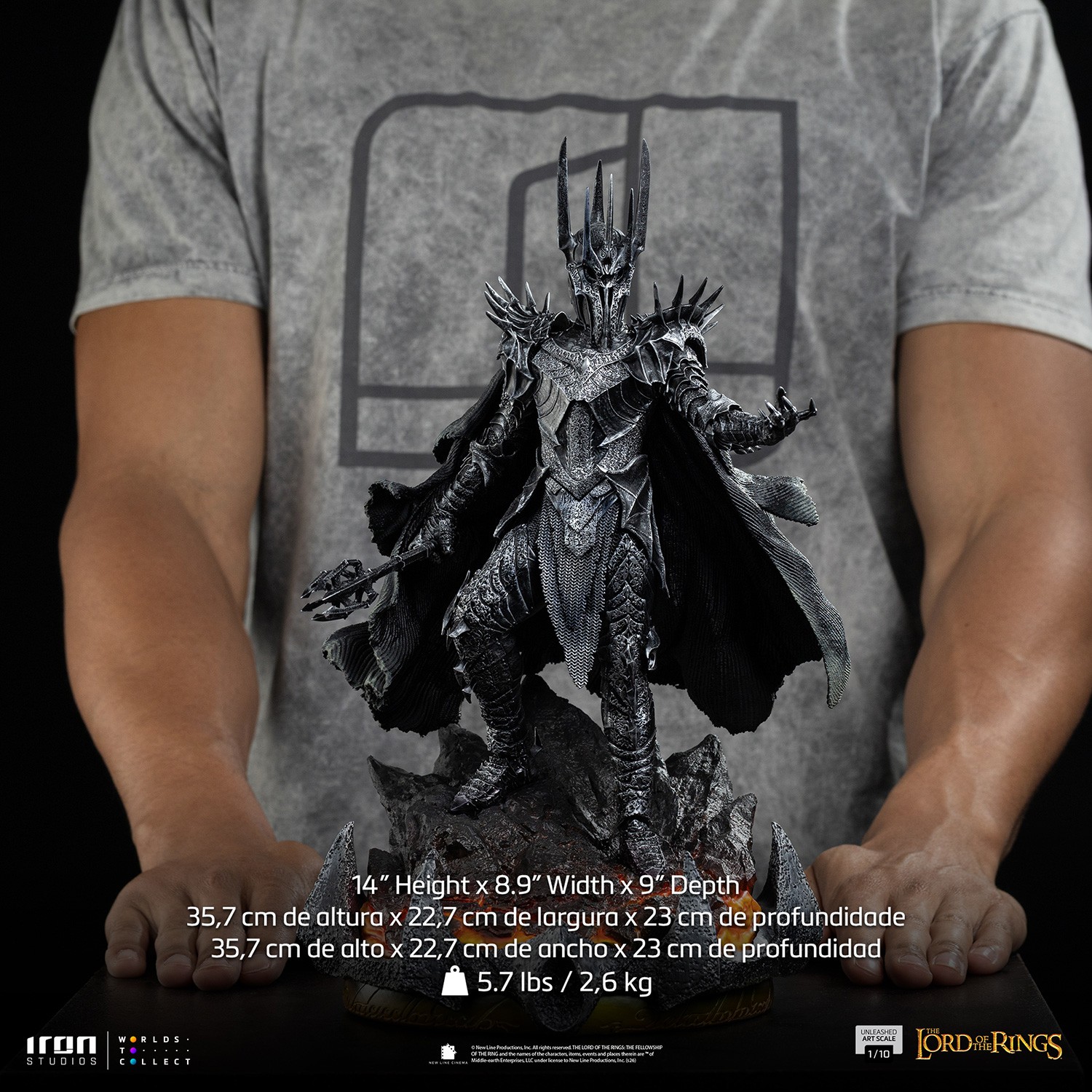 The Lord of the Rings Sauron Unleashed 1:10 Scale Statue  (Prototype Shown) View 6