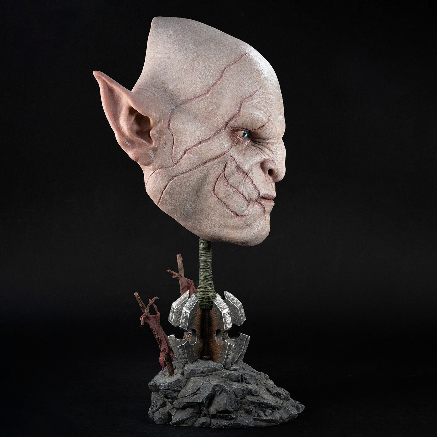 The Hobbit Azog Art Mask Life-Size Bust  (Prototype Shown) View 4